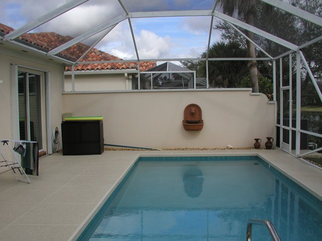 Pool Wall Before